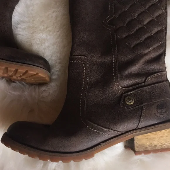 TIMBERLAND WOMEN LEATHER BOOTS SIZE 6.5 - Picture 2 of 6